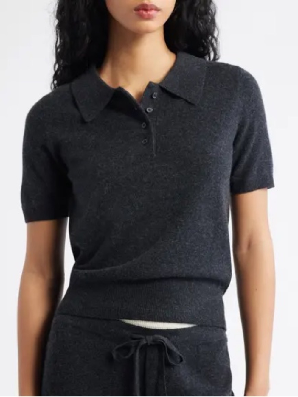 ARTLESS FOREVER Short Sleeve Polo in Navy Size XS